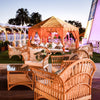 corporate setup of marquees, tents and cane furniture on the gold coast for sport accord at the gold coast convention centre