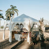 white wedding pavilion marquee styled shoot exotic gold coast