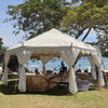 luxury marquee tent in white