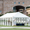 stunning white tent marquee on grass for weddings and engagements