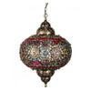 beautifully adorned moroccan indian bohemian pendant lamp colourful beaded vintage brass for hire through exotic soirees luxury marquees gold coast to byron